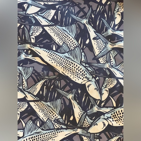 Vineyard Vines Fish Swim Trunks Size XXL Board Shorts Blue All Over Print‎ C29 - Picture 11 of 11